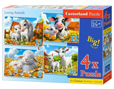 ⁨PUZZLE 4W1 LOVING ANIMALS⁩ w sklepie Wasserman.eu