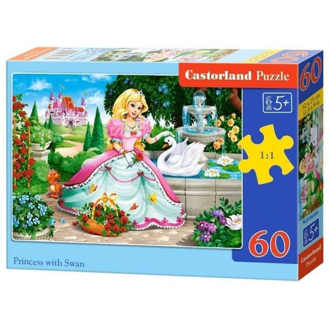 ⁨Puzzle 60 el. Princess with Swan⁩ w sklepie Wasserman.eu