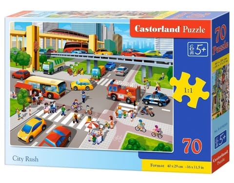 ⁨Puzzle 70 el. City Rush⁩ w sklepie Wasserman.eu