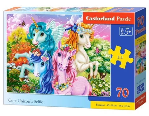 ⁨PUZZLE 70 UNICORNS SELFIE⁩ w sklepie Wasserman.eu
