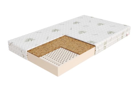 ⁨Materac lateksowy TORO 4KIDS lateks, kokos - 70 x 140 - H3 średnio twardy - 10 cm⁩ w sklepie Wasserman.eu