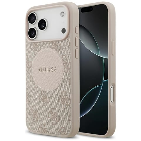 ⁨Guess 4G Circle Classic Logo MagSafe - Etui iPhone 17 Pro Max (różowy)⁩ w sklepie Wasserman.eu