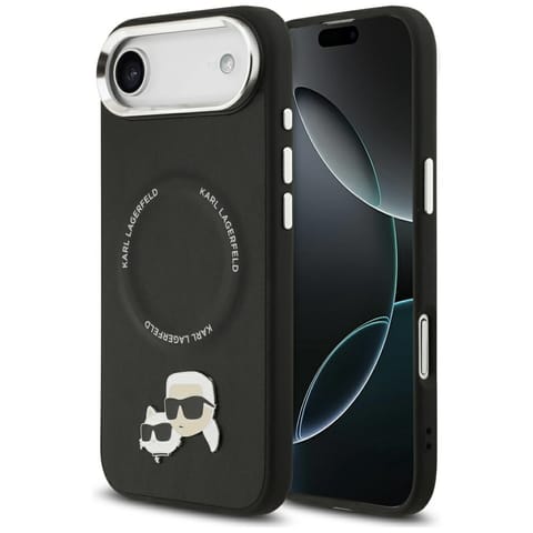⁨Etui Karl Lagerfeld Karl & Choupette     Pins MagSafe do iPhone Air czarny⁩ w sklepie Wasserman.eu