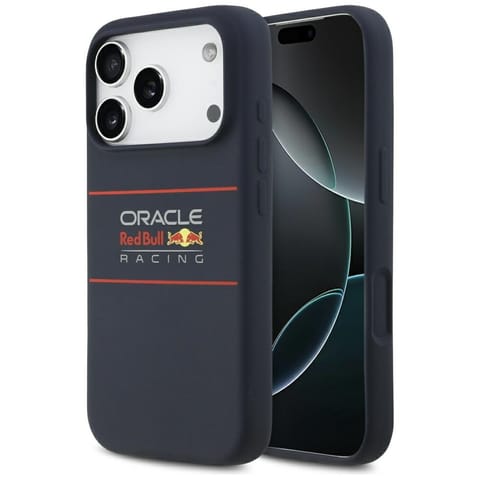 ⁨Etui Red Bull Silicone Horizontal        Centered Logo MagSafe do iPhone 17 Pro Max granatowy⁩ w sklepie Wasserman.eu