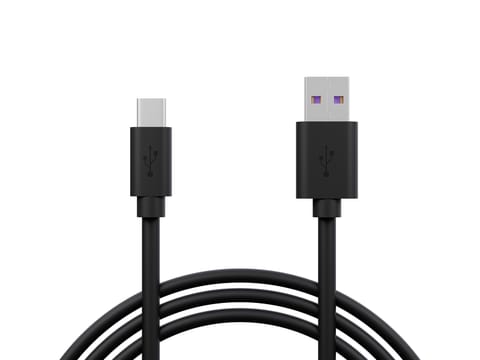 ⁨Przyłącze USB 3.0 A - USB-C 1m czarne⁩ w sklepie Wasserman.eu