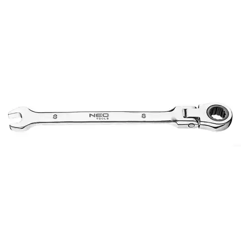 ⁨Combination spanner with joint and ratchet 8 mm⁩ at Wasserman.eu