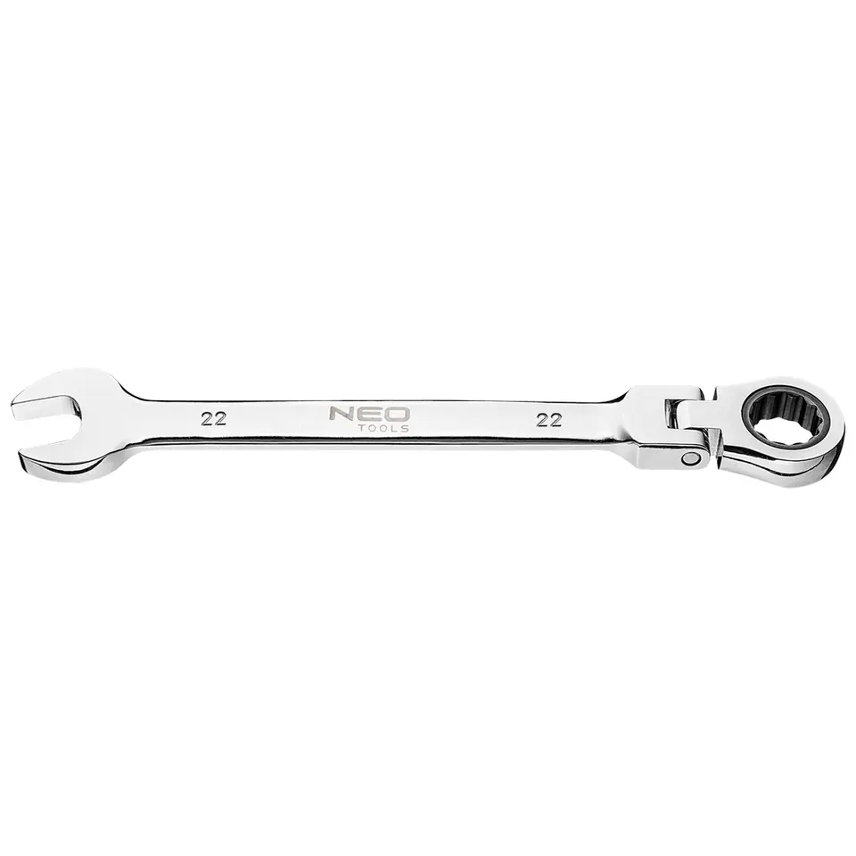 ⁨Combination spanner with joint and ratchet 22 mm⁩ at Wasserman.eu