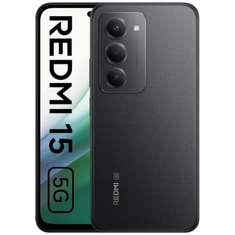 ⁨Smartfon Xiaomi Redmi 15 5G 4/128GB      czarny⁩ w sklepie Wasserman.eu