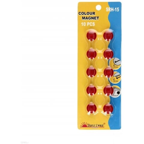 ⁨Magnesy WF-15/SRH-15 czerwone (10szt.) 607224 ARGO⁩ w sklepie Wasserman.eu