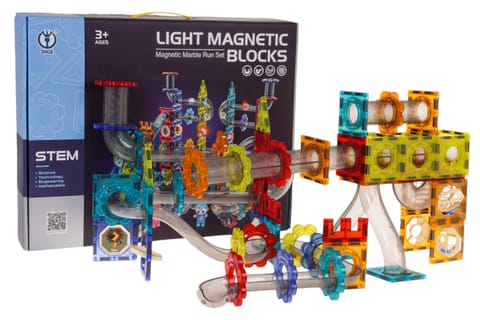 ⁨Klocki Magnetyczne Kulka Świecący Zestaw 228el.⁩ w sklepie Wasserman.eu