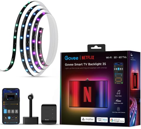 ⁨Govee H6098 Envisual TV Backlight Netflix Co-branding Version Taśma LED podświetlenie dla TV 55-65 cali, RGBIC, Wi-Fi+Bluetooth⁩ w sklepie Wasserman.eu