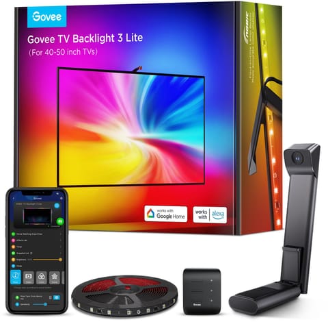 ⁨Govee H6097 TV Backlight 3 Lite Taśma LED podświetlenie dla TV 40-50 cali, RGBICW, Wi-Fi+Bluetooth⁩ w sklepie Wasserman.eu