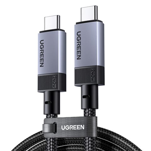 ⁨Kabel USB-C / USB-C USB4 Gen 3 Ugreen L705, 240W, 40Gbps, 1m (gwiezdna szarość)⁩ w sklepie Wasserman.eu