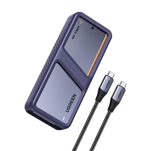 ⁨Obudowa na dysk SSD M.2 NVMe Ugreen D703, USB4 (szara)⁩ w sklepie Wasserman.eu