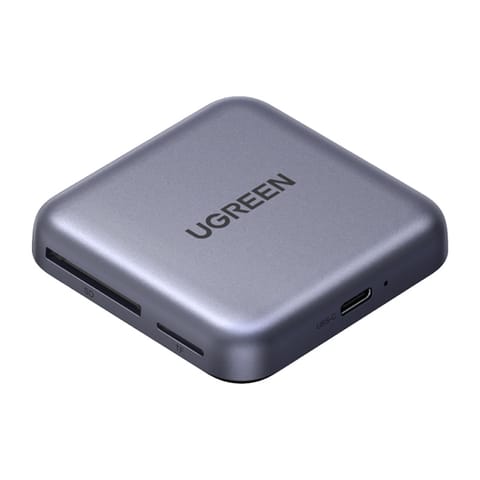 ⁨Adapter / czytnik kart 3w1 Ugreen CM898, USB-C, MagSafe, SD/TF (czarny)⁩ w sklepie Wasserman.eu