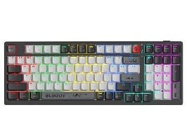 ⁨Klawiatura mechaniczna A4TECH BLOODY WS98 Grey WRLS  (BLMS RED Plus  Switches)⁩ w sklepie Wasserman.eu