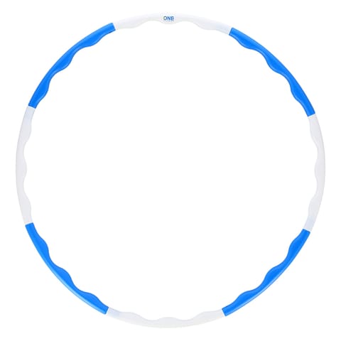 HHP090 BLUE-WHITE HULA HOP 0,4KG 90CM ONE FITNESS w sklepie Wasserman.eu