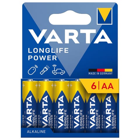 ⁨6x bateria R-06 R06 AA LR06 1,5V VARTA Longlife Power alkaiczna⁩ w sklepie Wasserman.eu