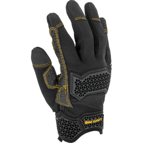 ⁨GLOVES MECHANIC BLACK-YELLOW, L281608P, CARD, "8", CE, LAHTI⁩ at Wasserman.eu