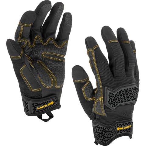 ⁨GLOVES MECHANIC BLACK-YELLOW, L281608P, CARD, "8", CE, LAHTI⁩ at Wasserman.eu