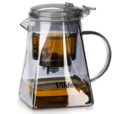 ⁨DZBANEK SZKLANY 730ml Z ZAPARZACZEM SPUSTOWYM DO HERBATY ZIÓŁ 259423⁩ w sklepie Wasserman.eu