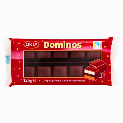⁨Only Domino z Gorzką Czekoladą 125 g⁩ w sklepie Wasserman.eu