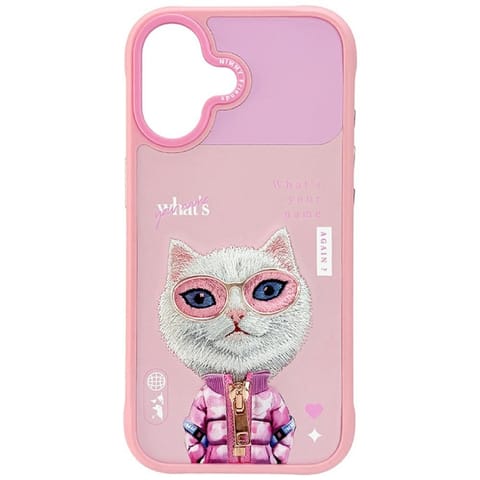 ⁨Etui Nimmy Cool&Cute 2.0 Cat do iPhone   17 różowy⁩ w sklepie Wasserman.eu
