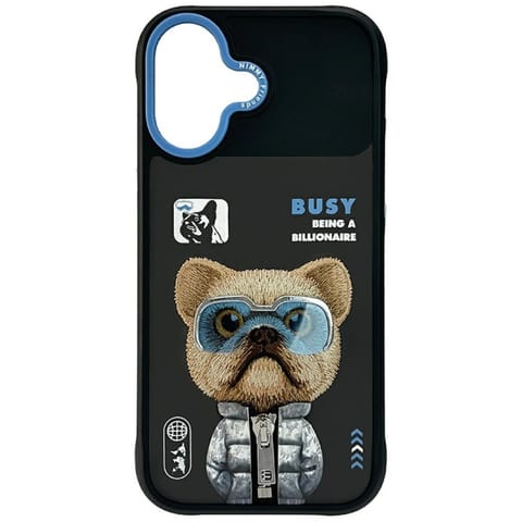 ⁨Etui Nimmy Cool&Cute 2.0 Dog do iPhone   17 czarny⁩ w sklepie Wasserman.eu