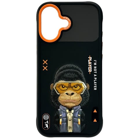 ⁨Etui Nimmy Cool&Cute 2.0 Gorilla do      iPhone 17 czarny⁩ w sklepie Wasserman.eu