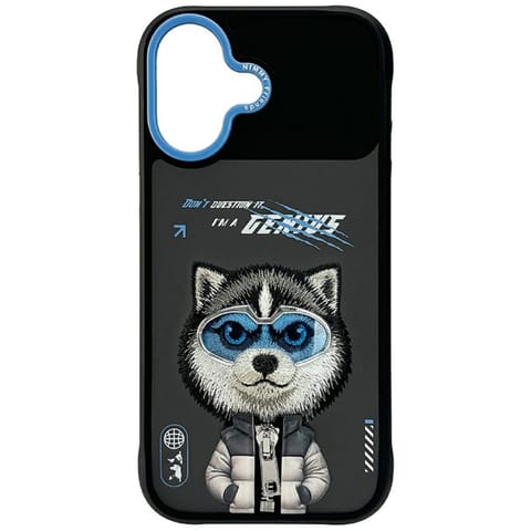 ⁨Etui Nimmy Cool&Cute 2.0 Wolf do iPhone  17 czarny⁩ w sklepie Wasserman.eu