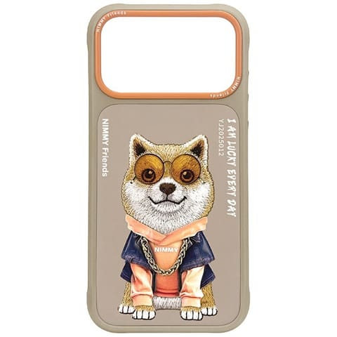 ⁨Etui Nimmy Glasses Cool Dog do iPhone 17 Pro beżowy⁩ w sklepie Wasserman.eu