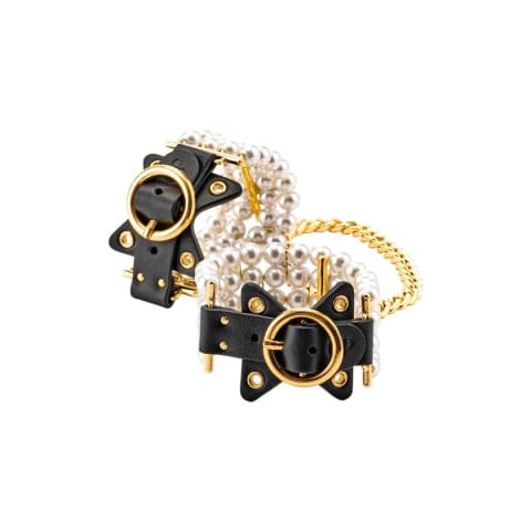 ⁨Kajdanki na nadgarstki BDSM Soirée Pearl Handcuffs Guilty Pleasure⁩ w sklepie Wasserman.eu