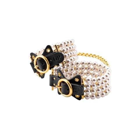 ⁨Kajdanki na kostki BDSM Ballroom Pearl Ankle Cuffs Guilty Pleasure⁩ w sklepie Wasserman.eu