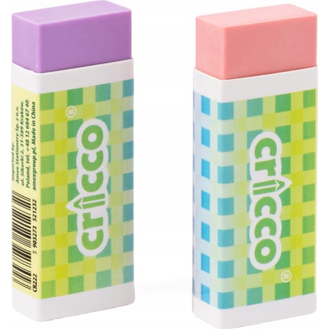 ⁨Gumka do ścierania pastelowa CRICCO pvc-free CR222⁩ w sklepie Wasserman.eu