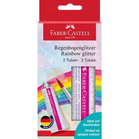 ⁨Brokat w żelu RAINBOW 12ml. (2szt.) blister 125089 Faber-Castell⁩ w sklepie Wasserman.eu