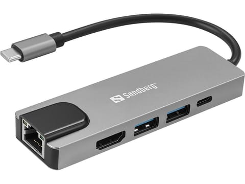 ⁨Sandberg USB-C 5in1 Travel Dock Saver⁩ w sklepie Wasserman.eu