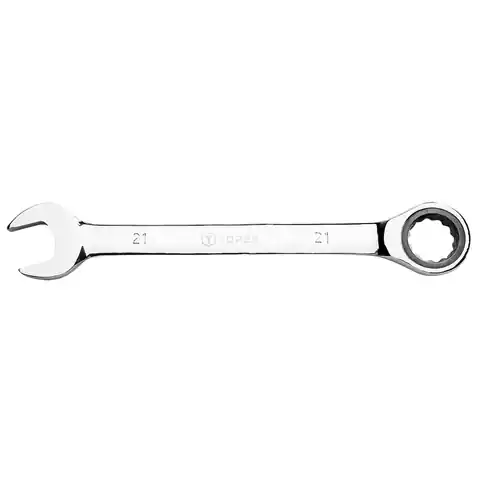 ⁨Combination spanner with ratchet, 21 mm⁩ at Wasserman.eu