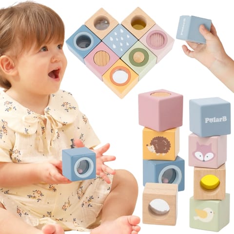 ⁨VIGA Drewniane Klocki Sensoryczne PolarB⁩ w sklepie Wasserman.eu