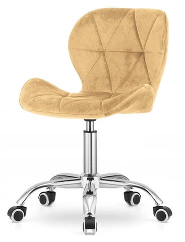 ⁨Krzesło obrotowe VASTO OFFICE VELVET BEIGE⁩ w sklepie Wasserman.eu