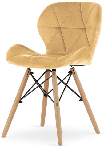 ⁨Krzesło tapicerowane VASTO CREAM VELVET⁩ w sklepie Wasserman.eu