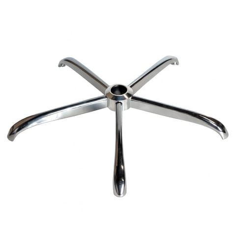 ⁨Podstawa krzesła obrotowego metalowa KD 70 cm SILVER do 150 kg⁩ w sklepie Wasserman.eu