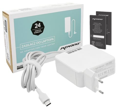 ⁨Movano 65W USB Type C USB-C Power Supply (white)⁩ at Wasserman.eu