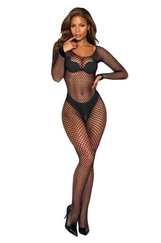 ⁨Bodystocking 2061 black (kolor czarny, rozmiar uniwersalny)⁩ w sklepie Wasserman.eu