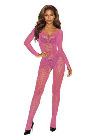 ⁨Bodystocking 2061 pink (kolor róż, rozmiar uniwersalny)⁩ w sklepie Wasserman.eu