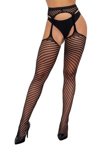 ⁨Stockings 4015 black (kolor czarny, rozmiar uniwersalny)⁩ w sklepie Wasserman.eu