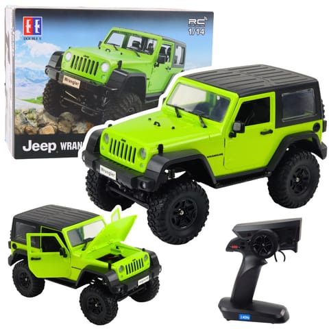 ⁨Auto Terenowe Zdalnie Sterowane RC Jeep Wrangler Rock Crawler Zielony 1:14⁩ w sklepie Wasserman.eu