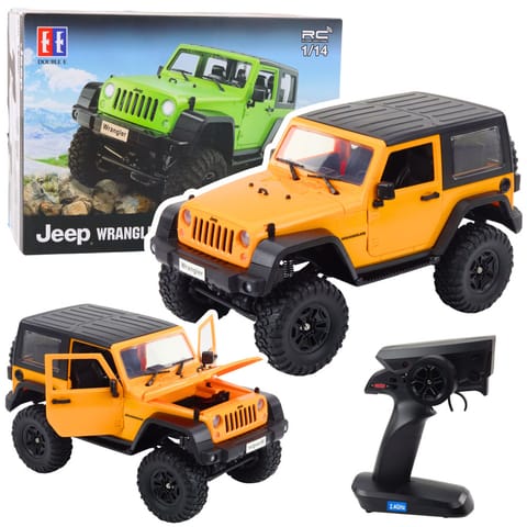 ⁨Auto Terenowe Zdalnie Sterowane RC Jeep Wrangler Rock Crawler Pomarańczowy 1:14⁩ w sklepie Wasserman.eu
