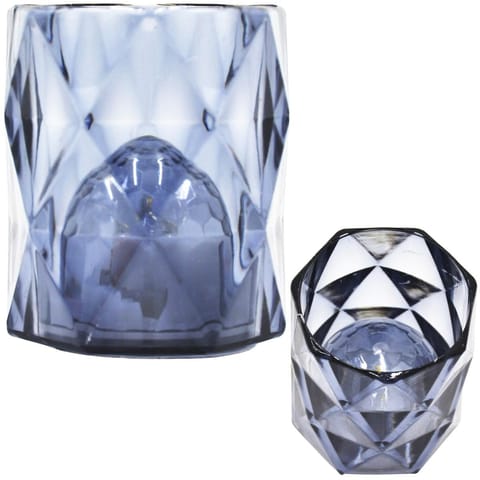 ⁨MINI LAMPA DEKORACYJNA 6 CM SZARA CIEPŁY BIAŁY 1 LED⁩ w sklepie Wasserman.eu