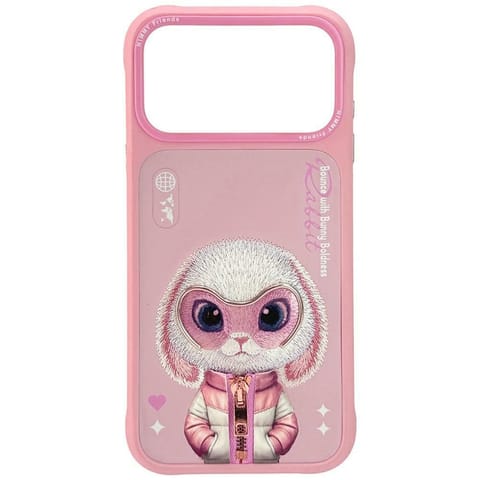 ⁨Etui Nimmy Cool&Cute 2.0 Rabbit do       iPhone 17 Pro Max różowy⁩ w sklepie Wasserman.eu