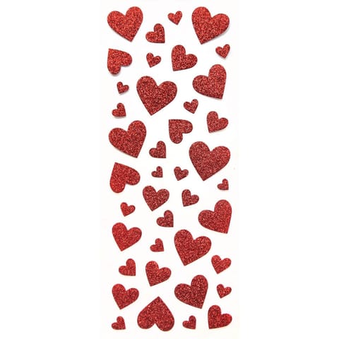⁨Naklejki błyszczące SERDUSZKA czerwone 254055 Galeria Papieru⁩ w sklepie Wasserman.eu